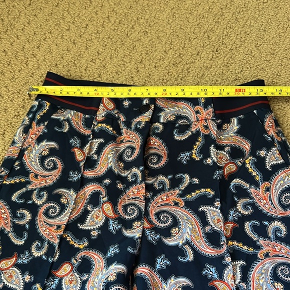 Gerry Weber Navy Paisley Cropped Pants 34 - Picture 5 of 7